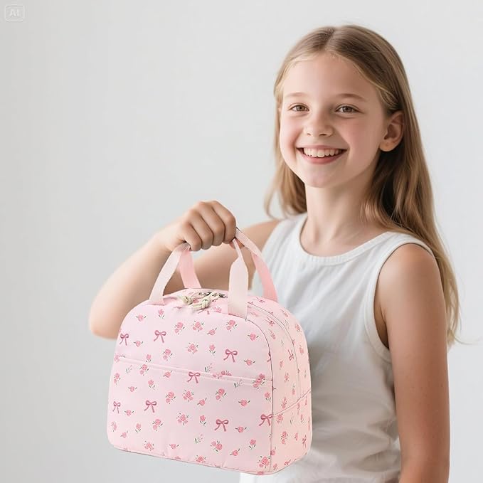 Bluboon Lunch Bag for Women Men Cute Lunch Tote Bags Reusable Insulated Lunch Box Large Capacity Reusable Insulated Cooler for Work Picnic or Travel