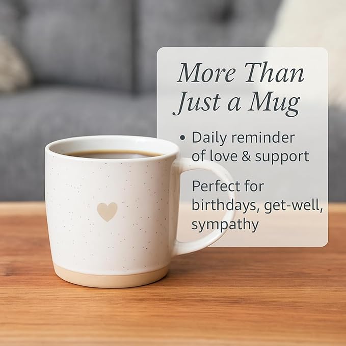 Unboxme Heart Mug – Cute & Cozy Coffee Cup, Thoughtful Gift for Loved Ones, Microwave & Dishwasher Safe, Birthday & Holiday Gift