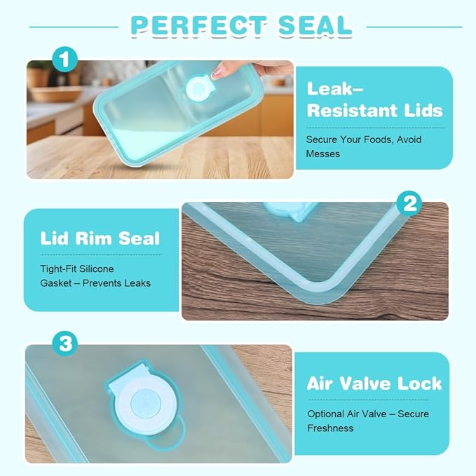 YQL 2 Pack Stainless Steel Food Containers with Lids, Double & Single Compartment Snack Boxes for Kids, Leakproof Reusable Bento Box for Lunch Prep, Travel, School, Camping