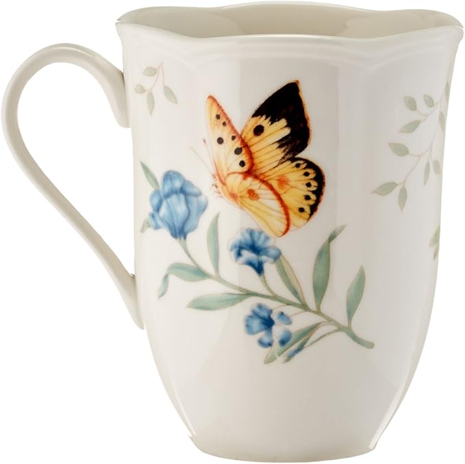 Lenox 6342794 Lenox Butterfly Meadow 18-Piece Dinnerware Set White