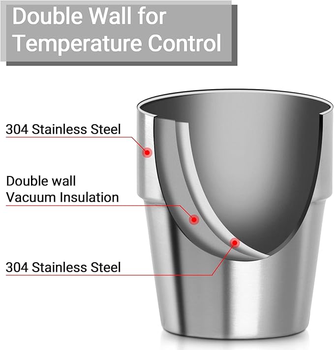 Beasea Stainless Steel Insulated Cup, 10 oz Stackable Stainless Steel Cups Set of 4, Small Metal Cup Double Wall Vacuum Insulated Drinking Cups Glasses for Home Restaurant Office Camping Party