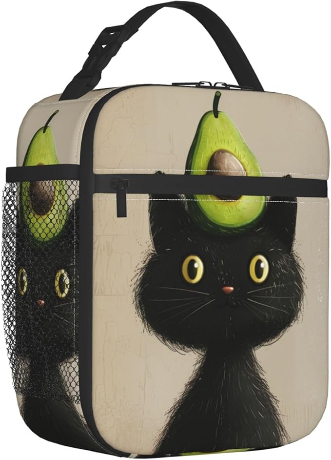 Avocado Insulated Lunch Box for Women Men Avocado Lunch Bag for Work,Picnic,Travel,Hiking,Beach Polyester