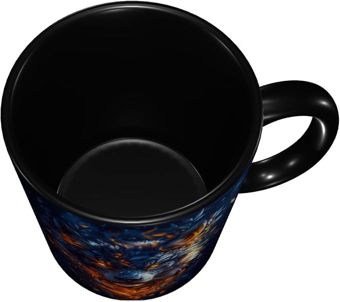 Yrebyou Wolf Coffee Mug Funny Tea Cup Ceramic Mugs 11OZ with Handle Gifts for Women Men Home Office Decor