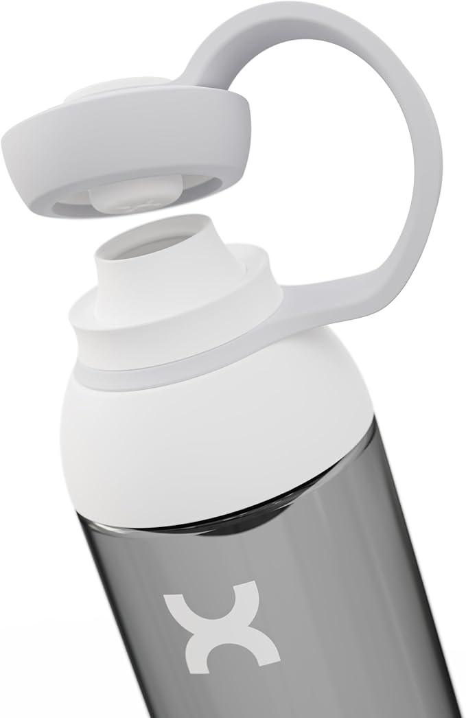 Promixx FORM Water Bottle - Premium Large Water Bottles for Hydration, Infusions and Supplements - Lifetime Durability, Leakproof Water Bottle BPA Free - 26oz / 760ml, Ceramic White