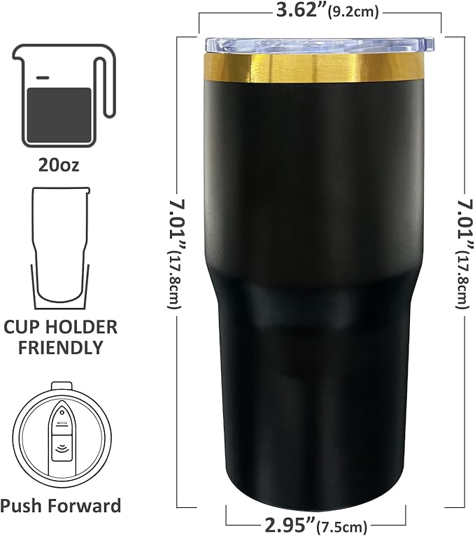 20 oz Tumbler Bulk 6 Pack Stainless Steel Tumblers with Lids and Straws, Double Wall Vacuum Insulated Travel Coffee Mug for Laser Engrave, Powder Coated Cups for Hot and Cold Drinks (Mixed,6 pack)