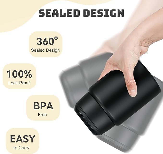 Soup Thermo for Hot Food Kids 16oz Insulated Food Jar Leakproof Thermo Lunch Container for Kids Wide-Mouth Stainless Steel Lunch Box for School with Handle Folding Spoon(3+)