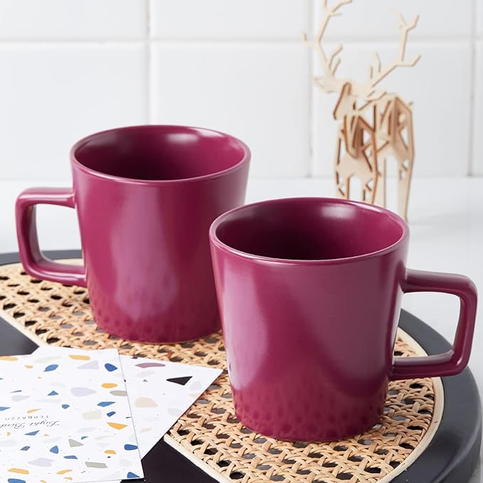 Stone Lain Cleo Stoneware 32-piece Round Dinnerware Set, Magenta,Service For 8,Coupe - Celina