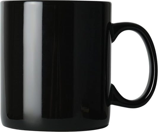 29oz Extra Large Ceramic Coffee Mug with Handle for Office and Home (Black)