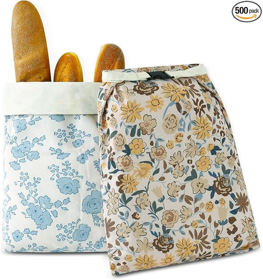 Bread Bags for Homemade bread,2 Pack Sourdough Bread Bags,Beeswax Bread Bags for Bourdough,Reusable Bread Storage
