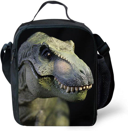 CARBEEN 3D Animal Dinosaur Cat Shark Husky and Dolphin Insulated Lunch Box Cooler Bag (DINOSAUR6)
