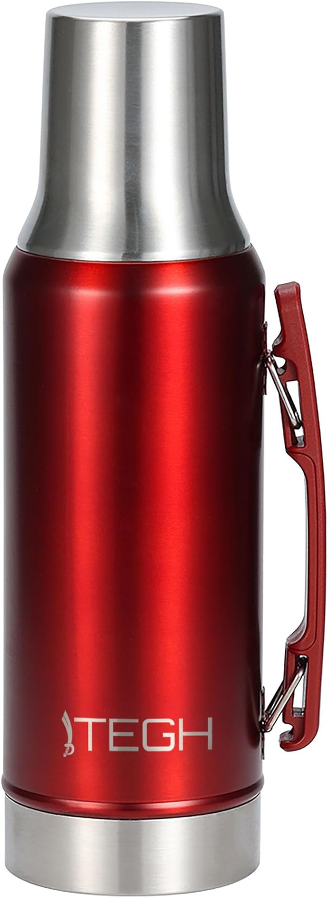 TEGH 40 oz insulated water bottle | vacuum insulated wide mouth water bottle | leakproof travel bottle | BPA-free stainless steel sports water bottle | hot and cold beverage bottle