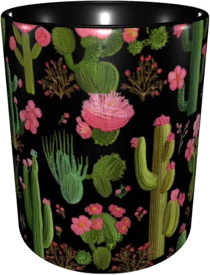 Yrebyou Cactus Coffee Mug Funny Tea Cup Ceramic Mugs 11OZ with Handle Gifts for Women Men Home Office Decor