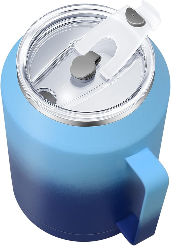 Zenbo 50 oz Mug Tumbler – Stainless Steel Vacuum Insulated Mug with Handle,Lid and Straw,Keeps Drinks Cold up to 36 Hours – Sweat-Proof Body, Dishwasher Safe