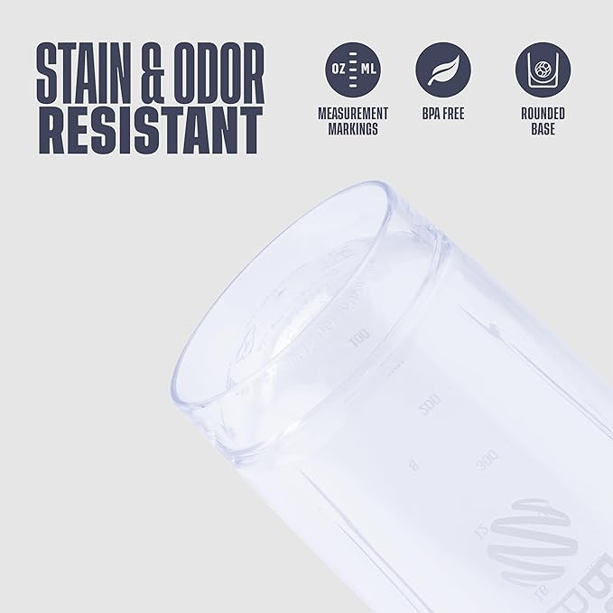 BlenderBottle Sport Shaker Bottle with Wire Whisk, 24-Ounce, White – Protein Shakes & Hydration for Athletes & Fitness Enthusiasts, Easy Mixing, Durable & Lightweight, Lockable Lid