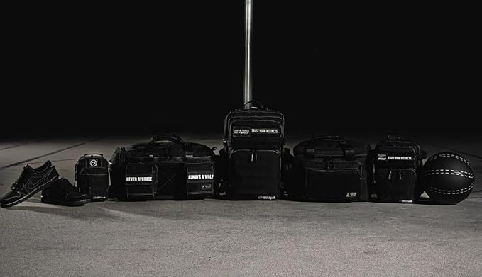 WOLFpak 20L Mini Tactical Lunch Box Cooler Bag - Water-Resistant 1000D Fabric, Insulated, Multiple Pockets, MOLLE & Patch Panel, Ideal for Work, Gym, Hiking (Black Phantom)