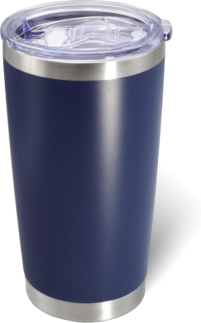 20oz Tumbler Bulk Stainless Steel Tumblers with Lid Vacuum Insulated Double Wall Travel Coffee Mug Powder Coated Tumbler Cup for Hot and Cold Drinks(Mix Color, 12 pack)