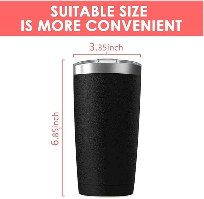 25 Pack 20oz Tumbler Vacuum Insulated Travel Mug with Lids, Stainless Steel Double Wall Bulk Cup for Home, Office, Outdoor Suitable for Vehicle Cup Holders Assorted Colors