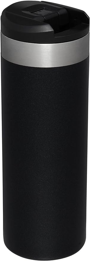 Stanley AeroLight Transit Bottle 16 oz | Locking Drink Through Lid | Leak Resistant Water Bottle or Coffee Travel Mug | Lightweight Insulated Stainless Steel | BPA-Free | Black Glimmer