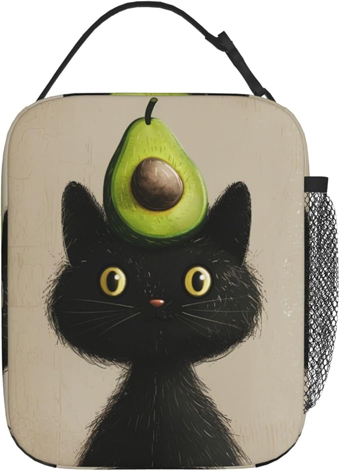 Avocado Insulated Lunch Box for Women Men Avocado Lunch Bag for Work,Picnic,Travel,Hiking,Beach Polyester