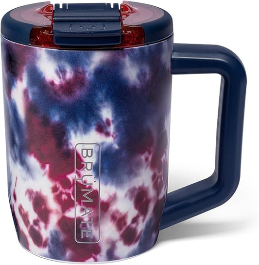 BrüMate Müv - 15oz 100% Leak Proof Insulated Coffee Mug with Handle & Lid - Stainless Steel Coffee Travel Mug - Double Walled Coffee Cup (Star Burst)