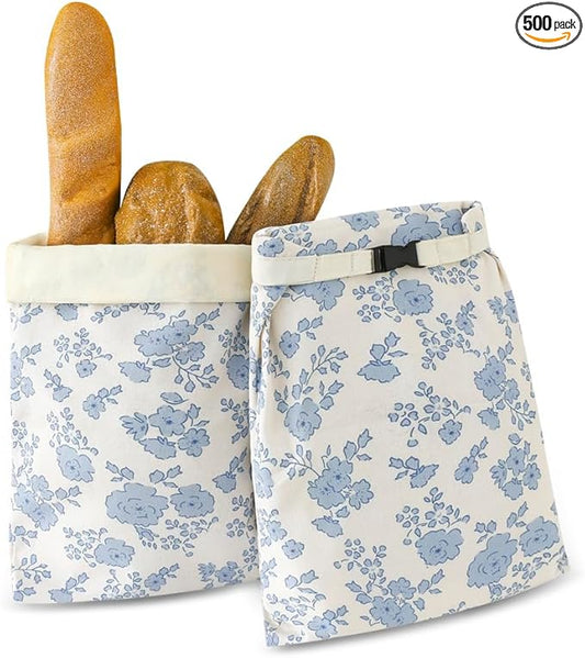 Bread Bags for Homemade bread,2 Pack Sourdough Bread Bags,Beeswax Bread Bags for Bourdough,Reusable Bread Storage