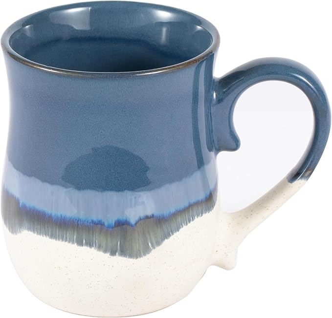 20 OZ Large Coffee Mugs, Ceramic Coffee Mug Big Tea Cups with a Large Handle for Office and Home, Microwave and Dishwasher Safe (20 OZ Deep Blue)
