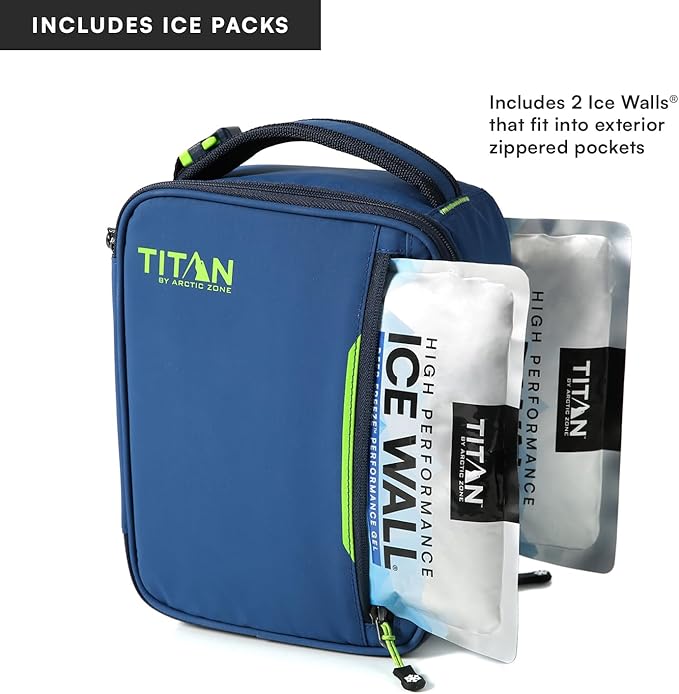 Titan Fridge Cold Upright Lunch Box With 2 250g Ice Walls®, Nightfall