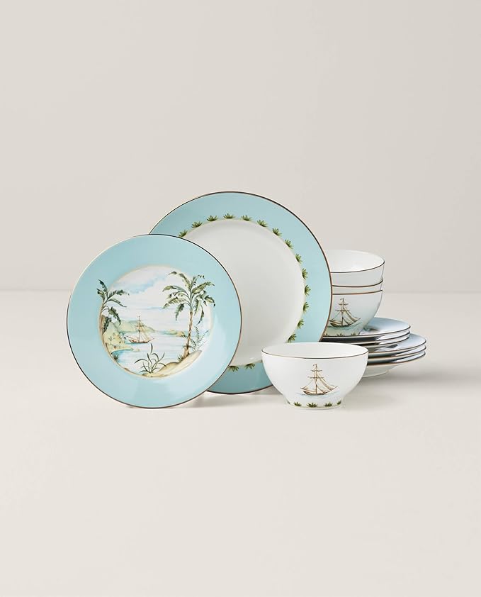 Lenox 896694 British Colonial Tradewind 12-Piece Dinnerware Set, Set of 4