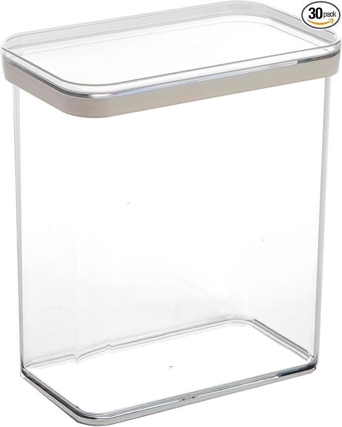 BINO | Food Storage Containers, 2.53 Qt/2.4 Liter - 30 Pack | THE SNAP+ COLLECTION | Airtight Food Storage Containers with Lids | Pantry Organization | BPA-Free | Containers for Organizing