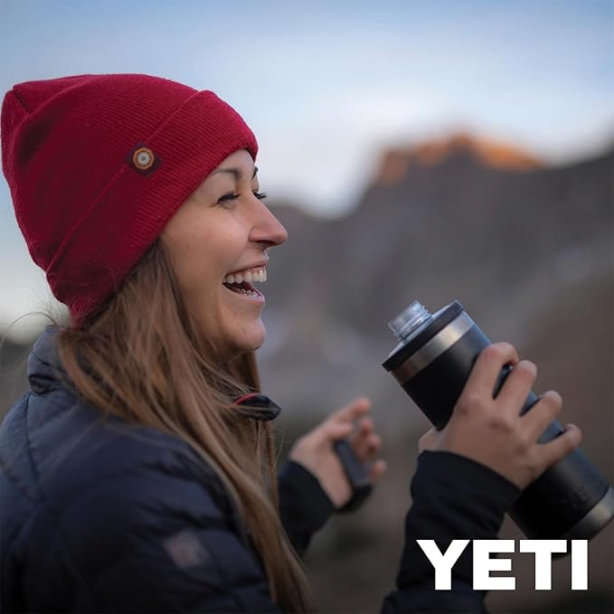 YETI Rambler 18 oz Bottle, Leakproof, Vacuum Insulated, Stainless Steel with Chug Cap, Firefly Yellow