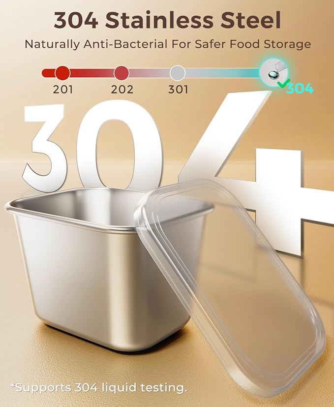 Snackle Box Container with 8 Removable Stainless Steel Compartments Divided Snack Tray with Portable Handle for Beach, Road Trip, Picnic, Boat Days, Ball Games, Pool and Parties