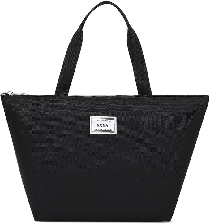 XQXA Lunch Bag Reusable Insulated Cooler Water Resistant Lunch Box Adult Tote Lunch Bag for Women/Men Work Picnic Beach or Travel