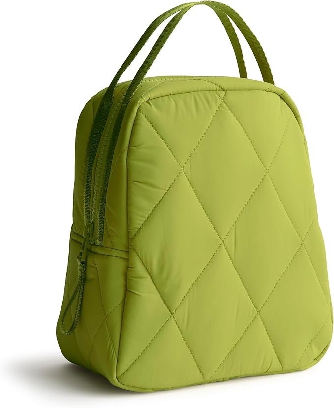 Vera Bradley Women's Featherweight Lunch Bag, Spinach Green, One Size
