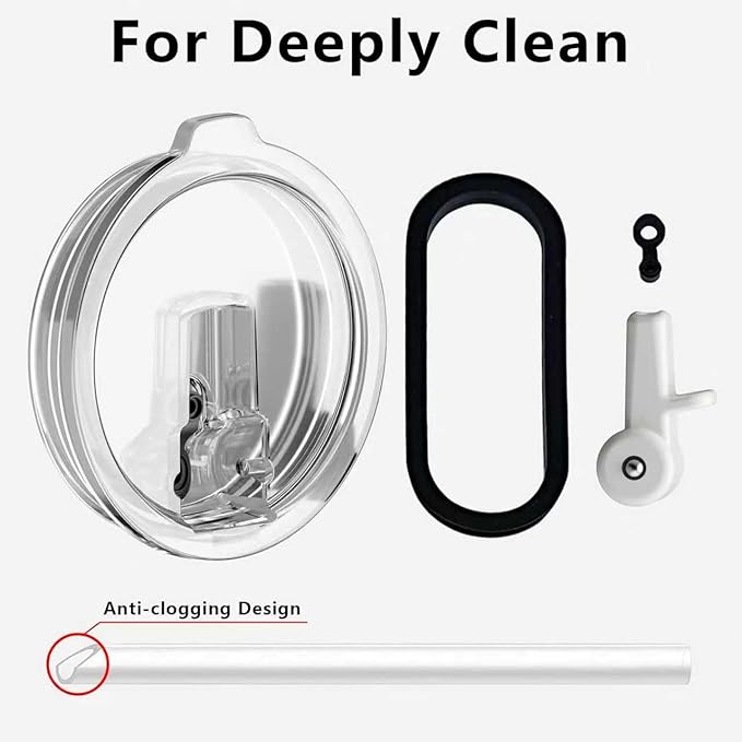 Easy Clean Pro Tumbler - 40 oz Water Bottle with Handle Quick-Disassemble Flip Straw, Leakproof Insulated Stainless Steel, Dishwasher Safe, BPA-Free Gifts for Women & Men