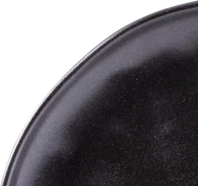 Organic Stoneware Sky Star 16pc Dinner Set Reactive Glaze, Black