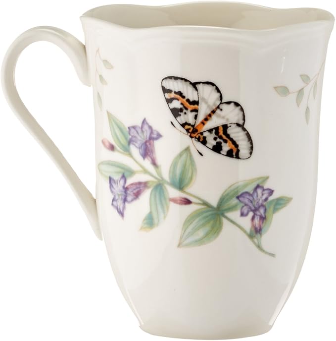 Lenox 6342794 Lenox Butterfly Meadow 18-Piece Dinnerware Set White