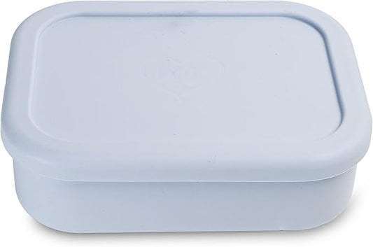 Ullabelle Leak Proof Bento Box Food-Grade Silicone Bento, BPA, Phthalate, Lead, & PVC Free - Lunch Box for Daycare, Kids, & Adults - Leak Resistant Sets With Lids Snack Box Container (Periwinkle)