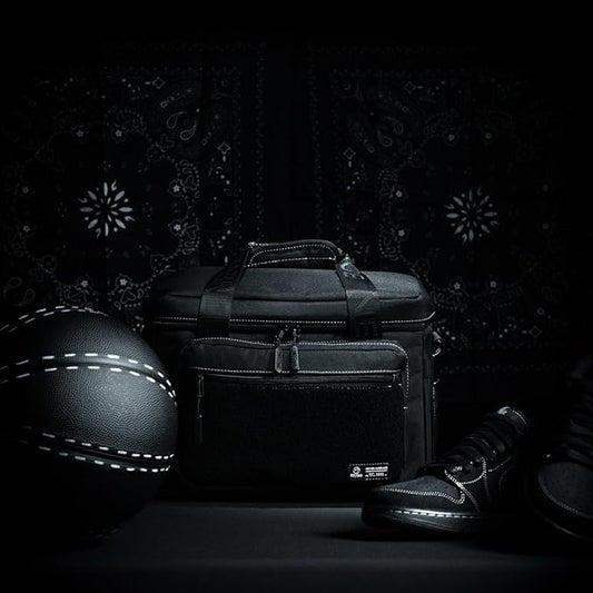 WOLFpak 20L Mini Tactical Lunch Box Cooler Bag - Water-Resistant 1000D Fabric, Insulated, Multiple Pockets, MOLLE & Patch Panel, Ideal for Work, Gym, Hiking (Black Phantom)