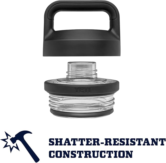 YETI Rambler 18 oz Bottle, Vacuum Insulated, Stainless Steel with Chug Cap, Navy