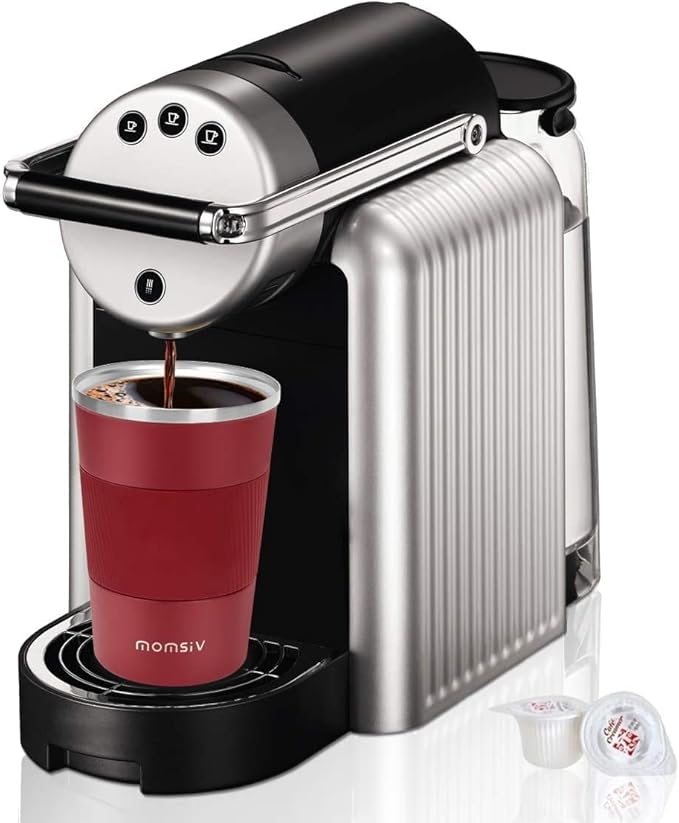 KETIEE Travel Coffee Mug Spill Proof 12oz, Insulated Travel Mug to Go, Reusable Coffee Cup with Seal Lid, Vacuum Stainless Steel Tumbler for Hot/Cold Drinks (Red)