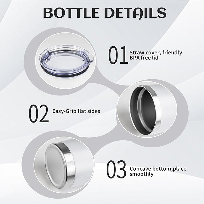 StarSpeed 20oz Tumbler Bulk with Lid, Stainless Steel Insulated Tumblers Double Wall Vacuum Insulated Travel Mug, Powder Coated Coffee Cups for Hot and Cold Drinks(White,8)