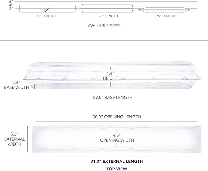 Royal Imports 100 Pack Clear Plastic Flower Box for Corsage, Boutonniere, Rose, Orchid Prom Wedding Craft Container 30x5x4