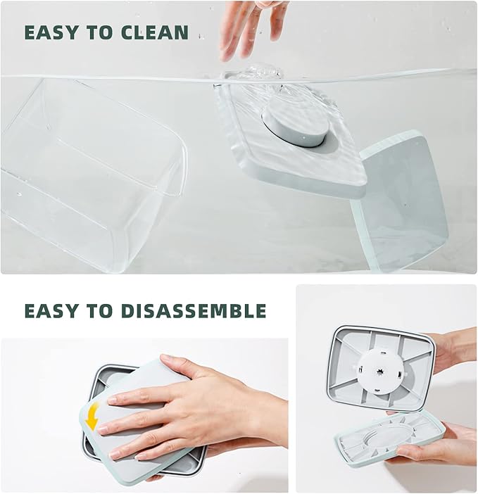 Pop Up Lid Food Storage Containers, Clear Storage Containers for Pantry Airtight Kitchen Containers Storage Set - 5 Pack for Cereal, Flour and Sugar, 3.5Qt, 2.9Qt, 2.1Qt, 1.3Qt, 0.6Qt