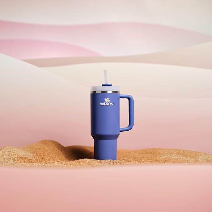 STANLEY Quencher H2.0 Tumbler with Handle and Straw 40 oz | Flowstate 3-Position Lid | Cup Holder Compatible for Travel | Insulated Stainless Steel Cup | BPA-Free | Exclusive Lupine