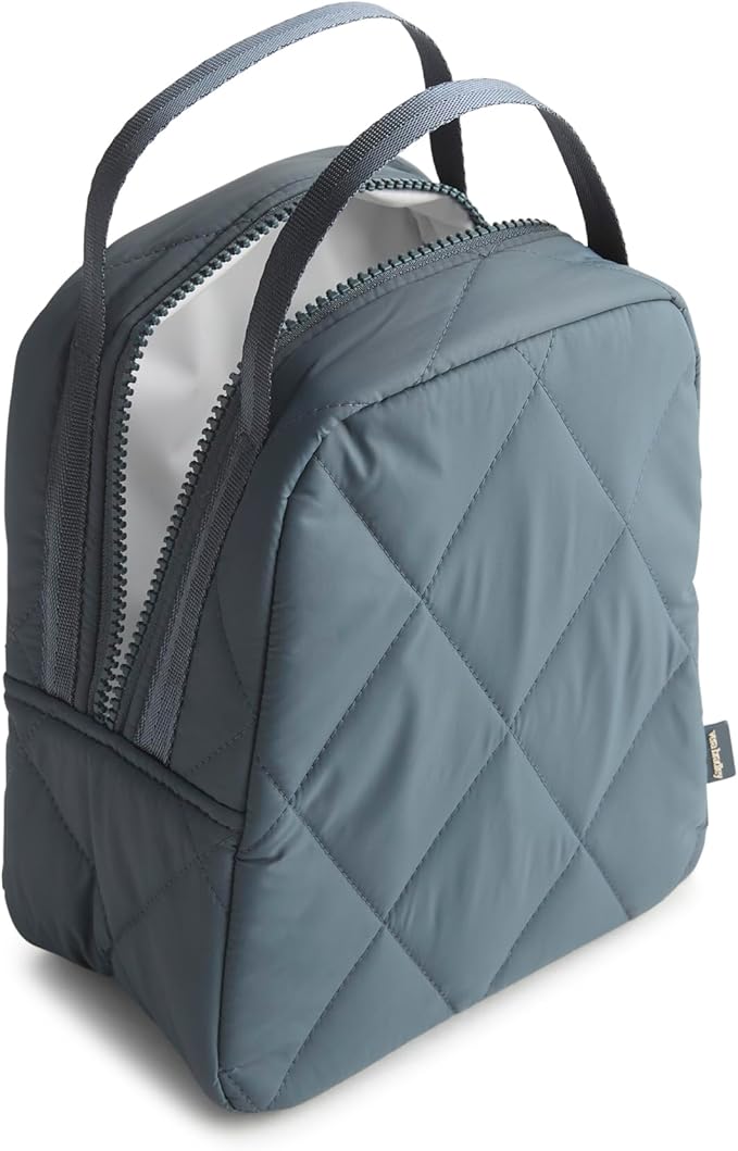 Vera Bradley Women's Featherweight Lunch Bag, Dark Slate, One Size