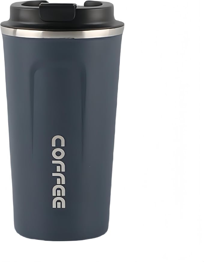 304 stainless steel coffee cup. Durable, leak - proof. Fits home, office, outdoors. 12oz/17oz options, multiple colors. Ideal for coffee lovers (Blue, 12oz)