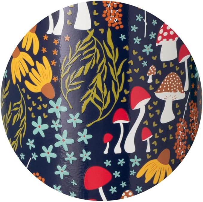 Swig Life 22oz Travel Mug, Insulated Tumbler with Handle and Lid, Travel Coffee Mug, Cup Holder Friendly, Stainless Steel 22 oz Tumbler, Reusable Insulated with Lid (Mushroom Meadow)