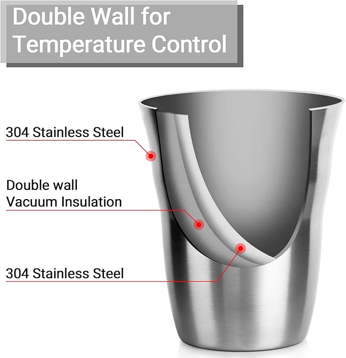 Beasea Metal Cups 8 oz Set of 4, Stainless Steel Cup 8 oz Double Wall Stackable Small Mini Glasses Insulated Drinking Tumblers for Home Restaurant Office Camping Party