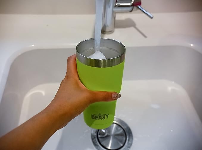 Beast 40 oz Tumbler Stainless Steel Vacuum Insulated Coffee Ice Cup Double Wall Travel Flask (Lemongrass Green)