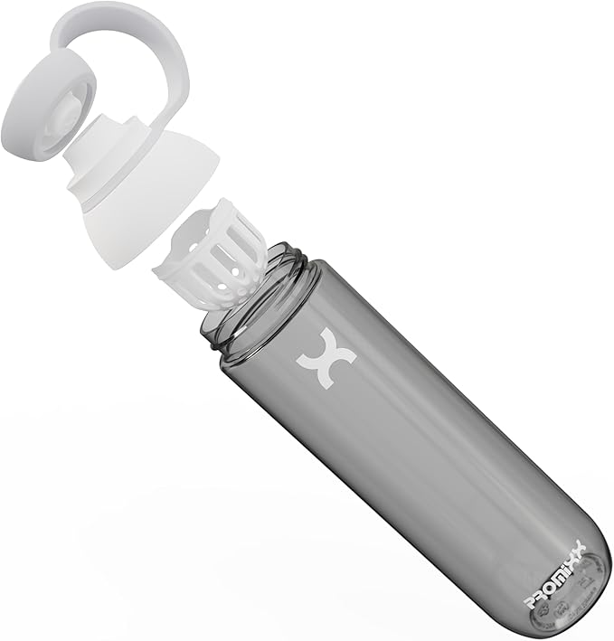 Promixx FORM Water Bottle - Premium Large Water Bottles for Hydration, Infusions and Supplements - Lifetime Durability, Leakproof Water Bottle BPA Free - 26oz / 760ml, Ceramic White